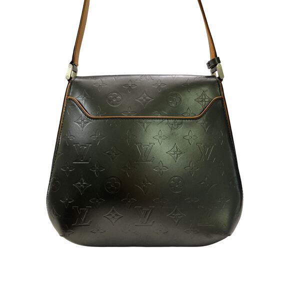 Louis Vuitton Vernis Webster Shoulder Bag Monogram Matte Gray Authentic - Picture 5 of 15